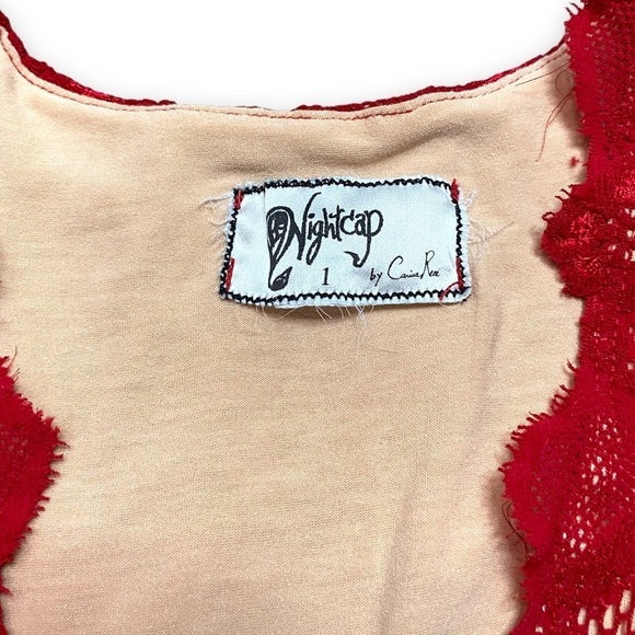 NIGHTCAP Debut Cap Sleeve Mini Dress in Scarlett - Picture 7 of 8